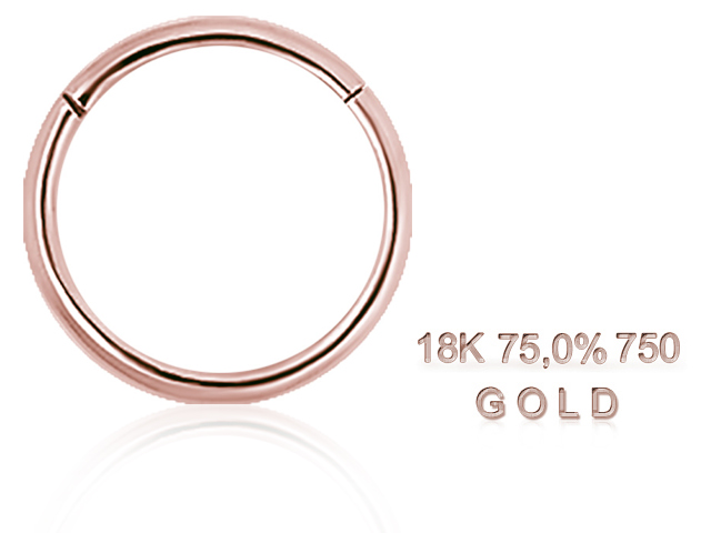 18K ROSE GOLD HINGED SEGMENT RING 18GA (1.0x06MM)