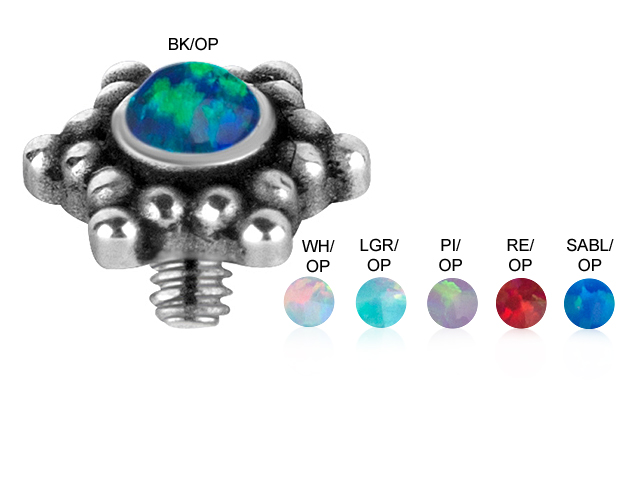 SS316L INTERNAL MICRO ATTACHMENT WITH OPAL