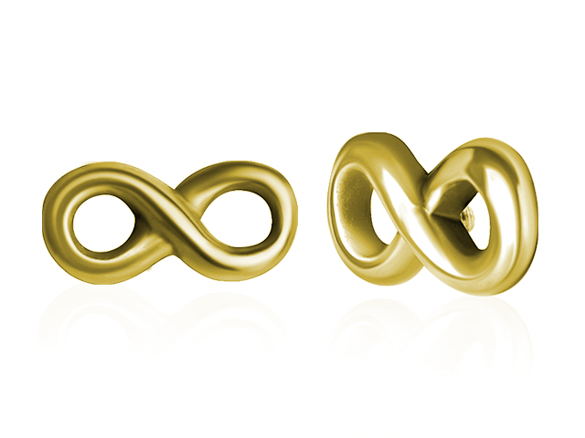 SS316L GOLD PVD MICRO ATTACHMENT (INFINITY) (FOR 1.2 INTERNAL)