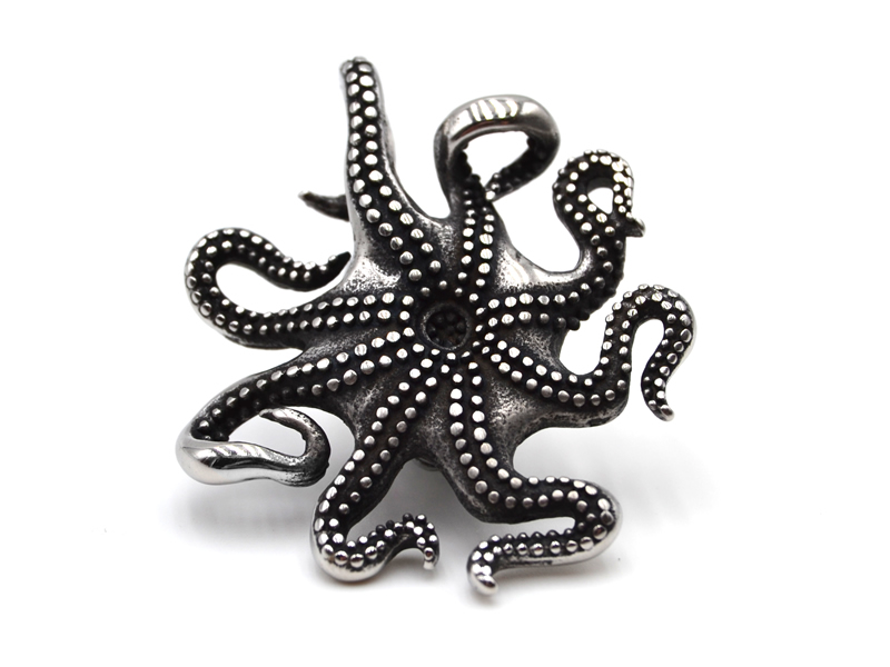 Edelstahlanhänger Oktopus