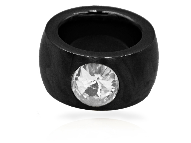 Edelstahl Ring "Black PVD"