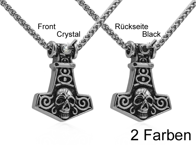 Edelstahlanhänger "Skull"