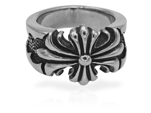 Edelstahlring "Kreuz"