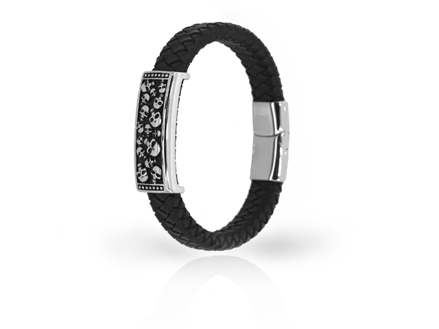 Lederarmband "Skull"