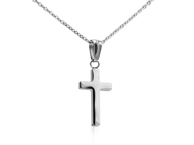 Edelstahlkette "Kreuz"