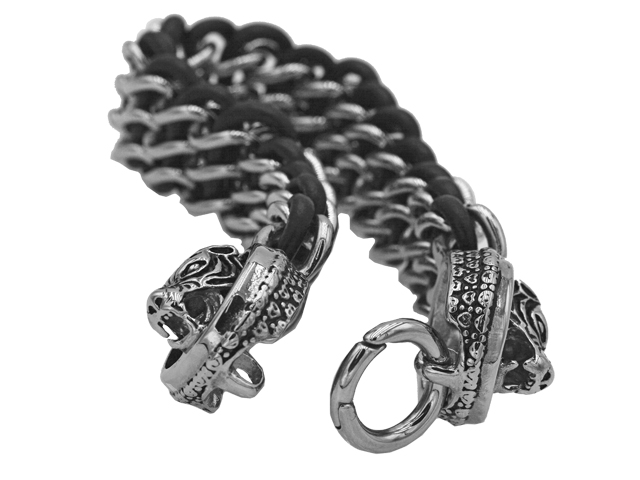 Edelstahl-Ledermix "Dragon"