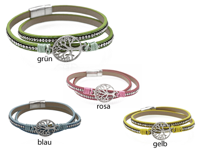 LEDERARMBAND "TREE OF LIFE"