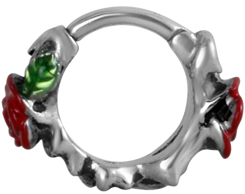 SS316L ROSE W. ENAMEL HINGED SEGMENT RINGS