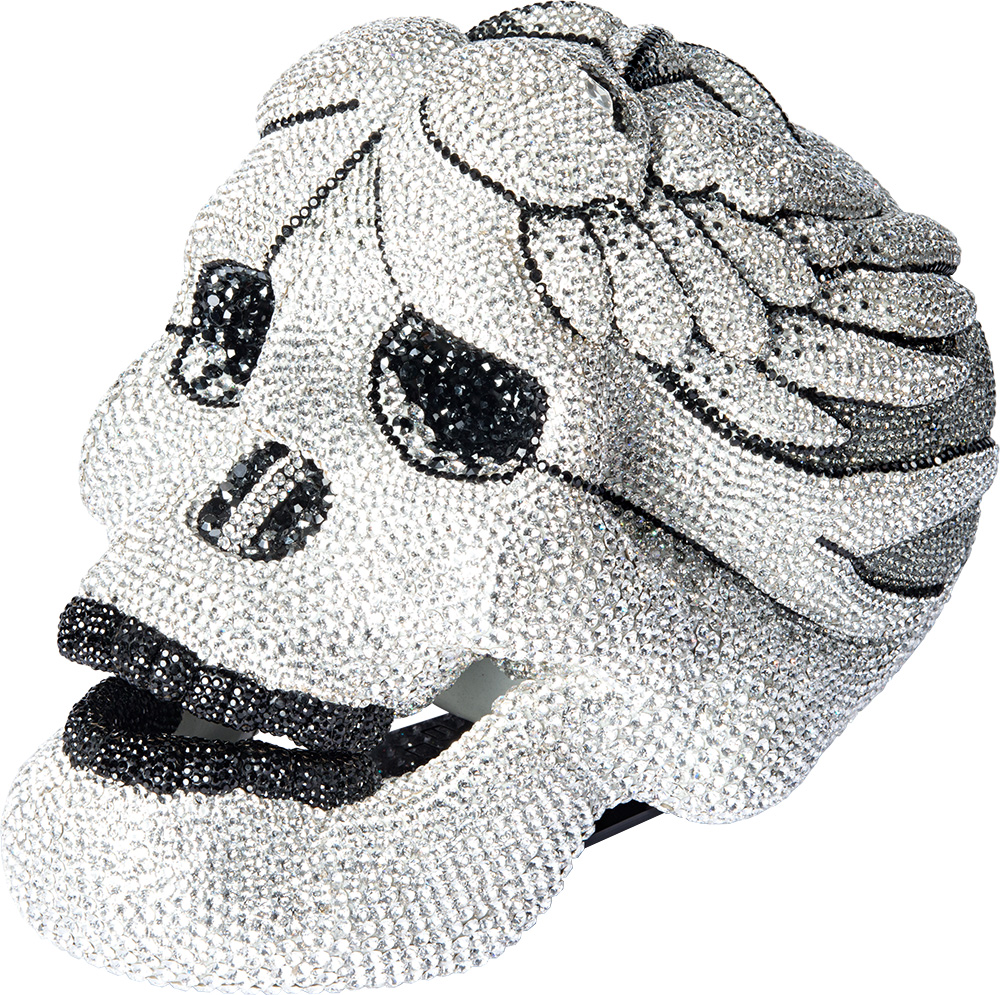 CRYSTAL SKULL SHOWPIECE (OLD SCHOOL/SWALLOW AND NORDIC STAR)