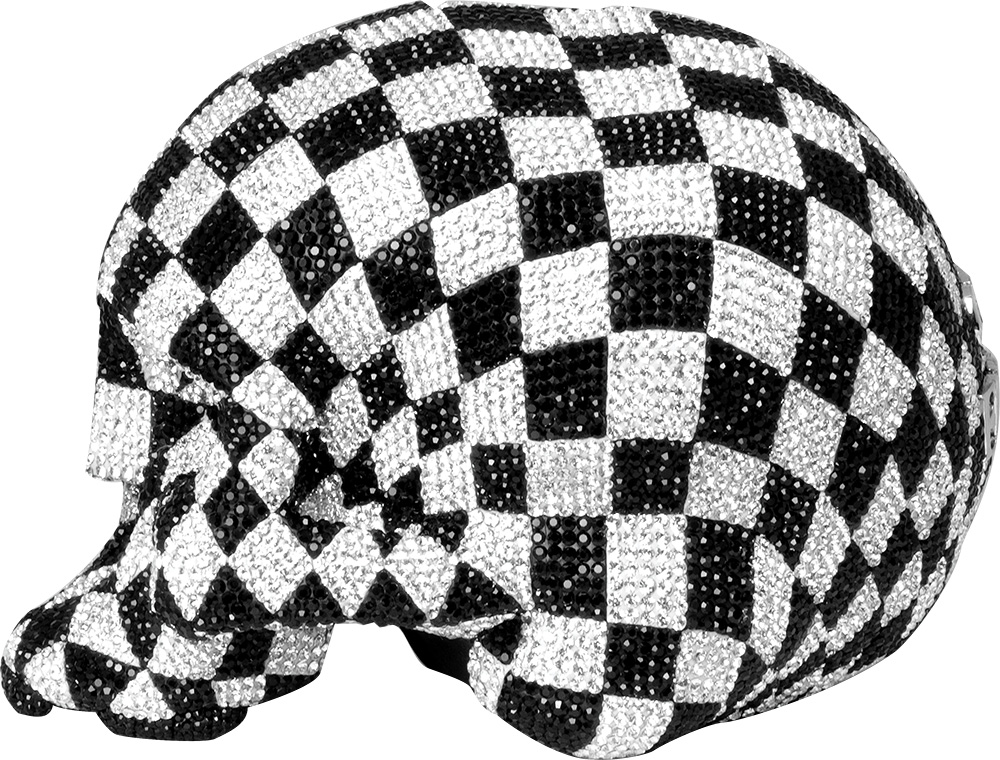 CRYSTAL SKULL SHOWPIECE (CHECKERS)
