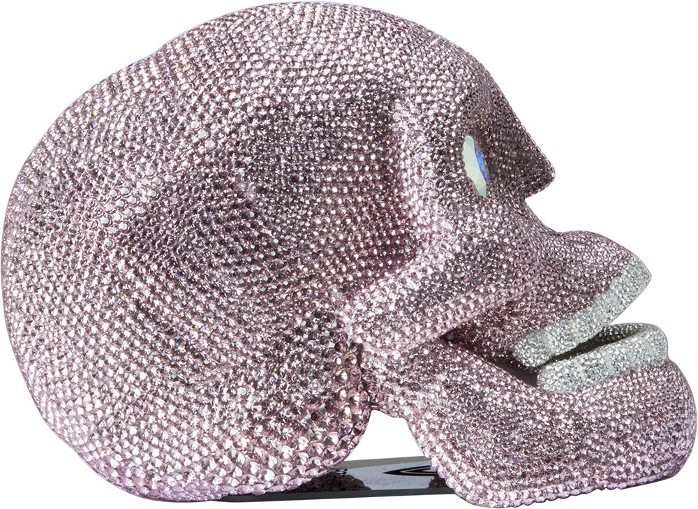 CRYSTAL SKULL SHOWPIECE (PURPLE RAIN)