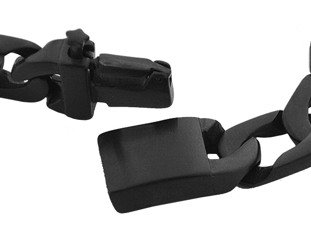 EDELSTAHLARMBAND "PVD" SCHWARZ