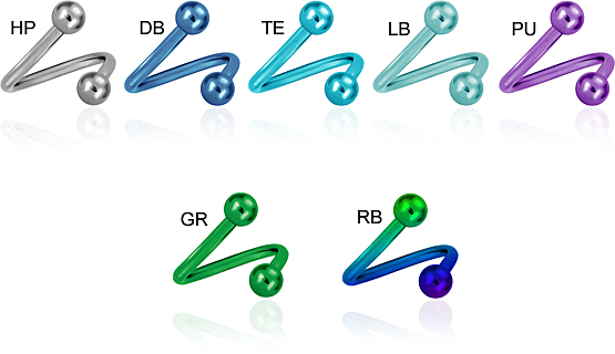 DOUBLE JEWELLED TITANIUM BANANAS