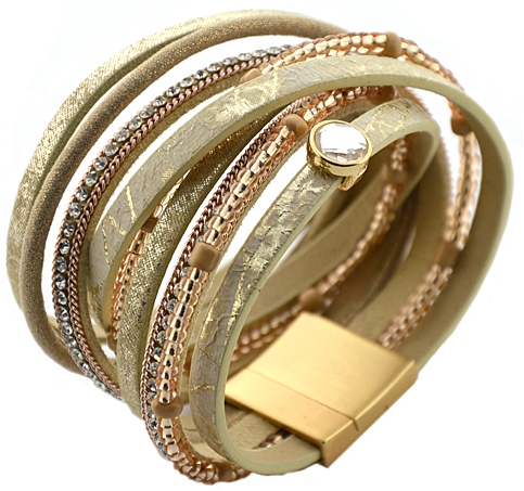 Leder Mix Armband "Susan"