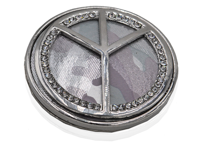 Magnetclip Peace Silber