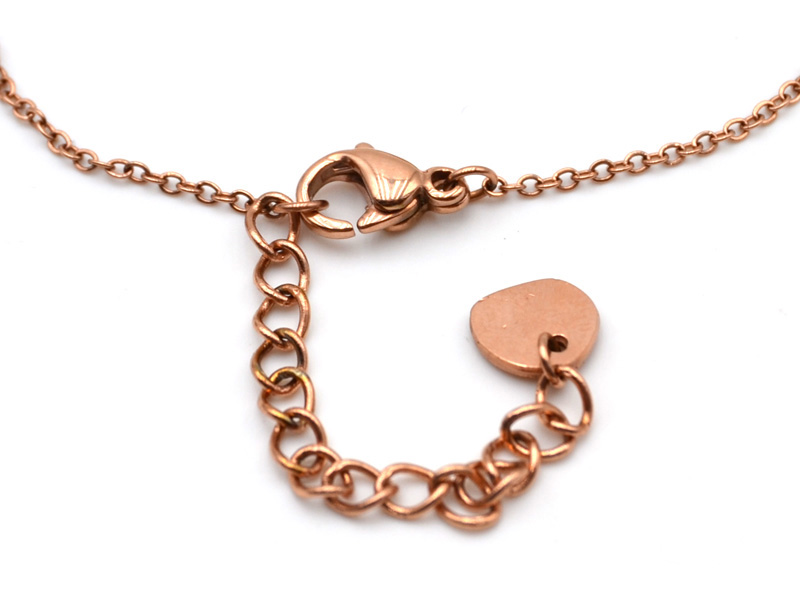 Armband "Tree of Life" mit Edelstahl in rosevergoldet (15+4,5cm)