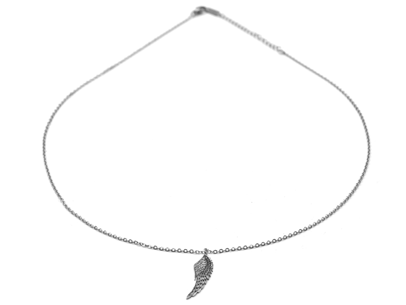 Edelstahlkette Flügel (45cm+5cm)