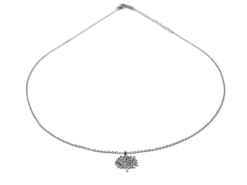 Edelstahlkette Baum des Lebens (45cm+5cm)