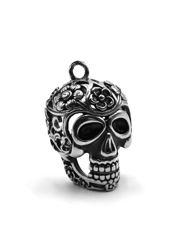 Edelstahlkette "Mexican Skull"