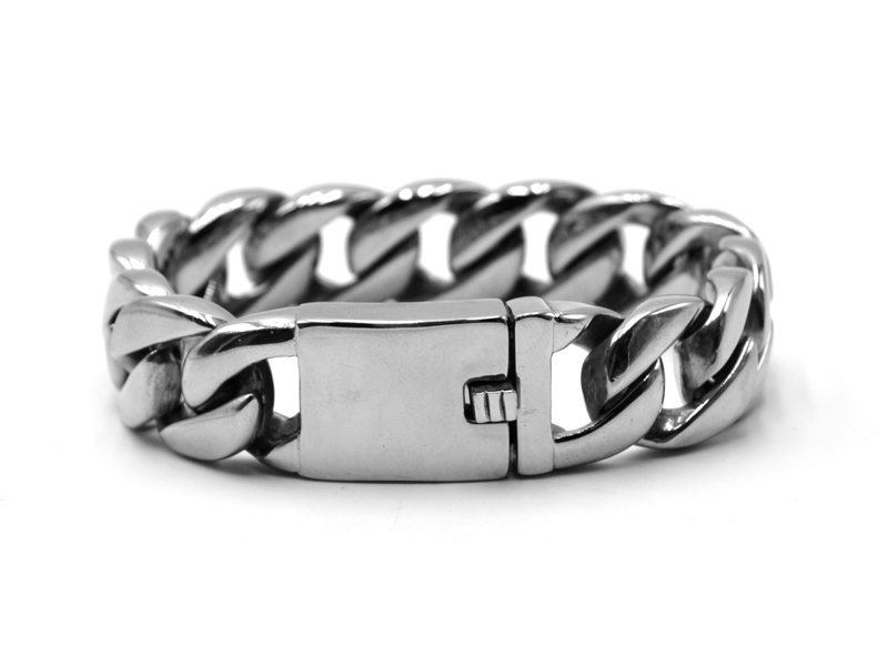 Edelstahlpanzerarmband (20,5cm) poliert