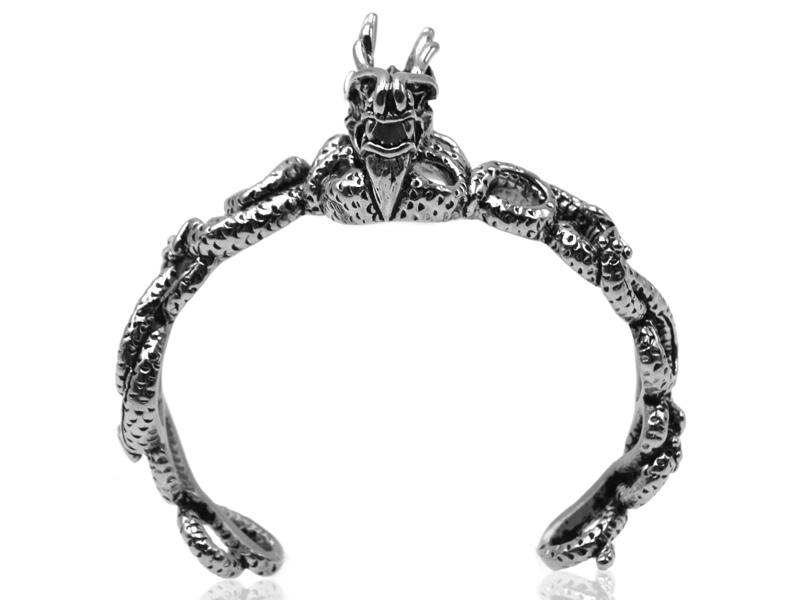 Edelstahlarmreif "Dragon"