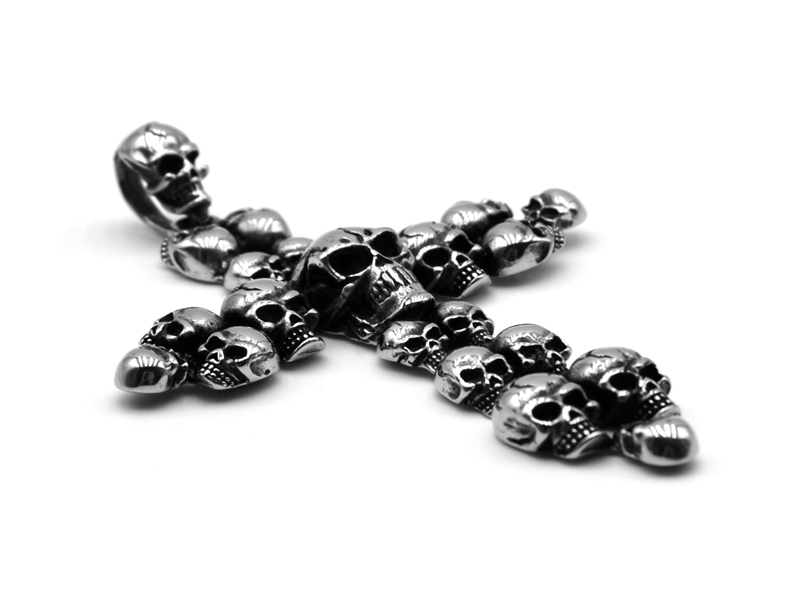 Edelstahlanhänger "Kreuz" (80mmx60mm)