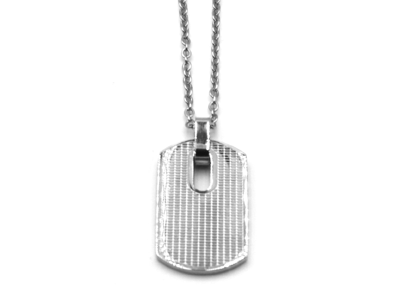 Edelstahlkette "Dogtag" (45+5cm)