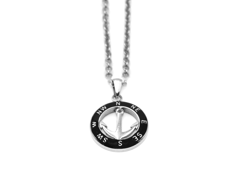 Edelstahlkette "Anker" (46+5cm)