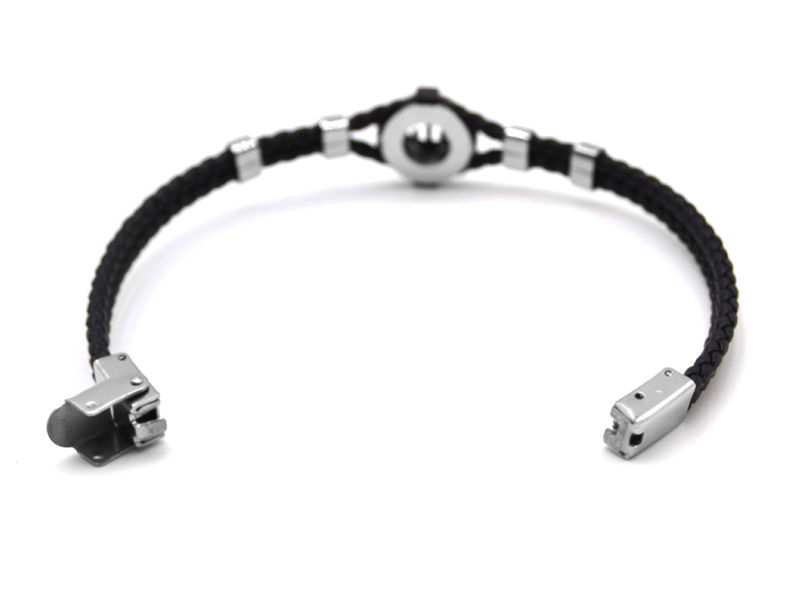 Lederarmband mit Edelstahlverschluß u. Ankermotiv