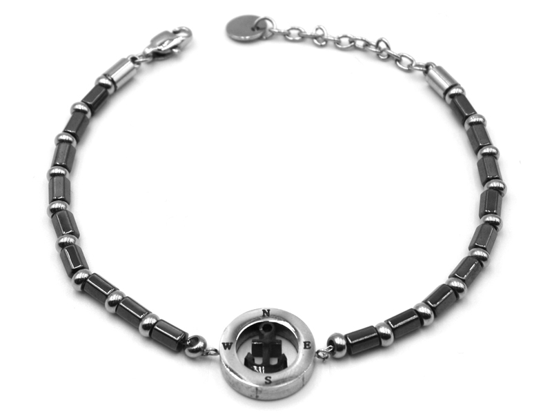 Edelstahlarmband mit Anker o. Steuerrad
