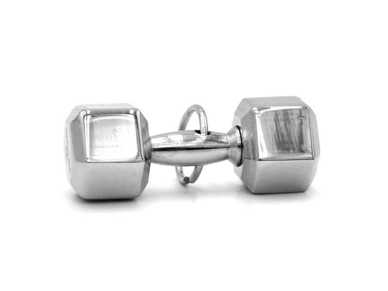 Edelstahlanhänger "Hantel"