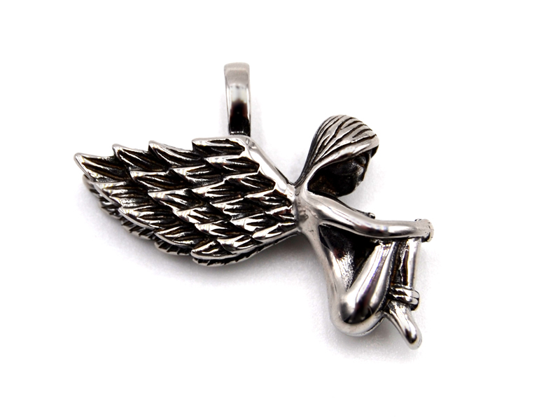 Edelstahlanhänger Engel