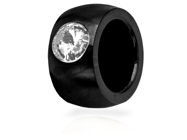 Edelstahl Ring "Black PVD"