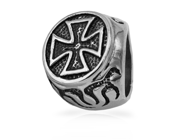 Edelstahlring "Crossfire"