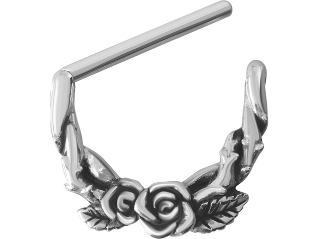 SS316L CASTING NIPPLE CLICKER SHIELD ( ROSES )