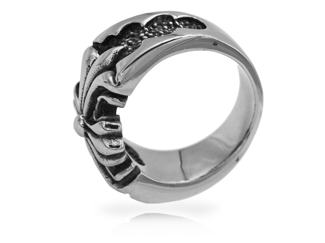 Edelstahlring "Kreuz"