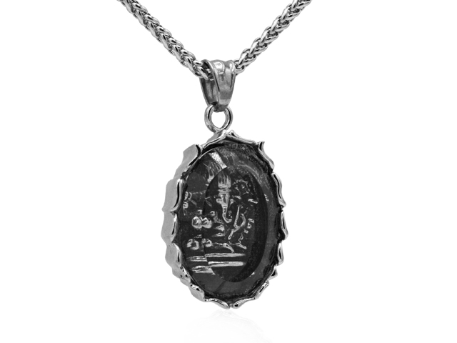 EDELSTAHLANHÄNGER "GANESCHA"