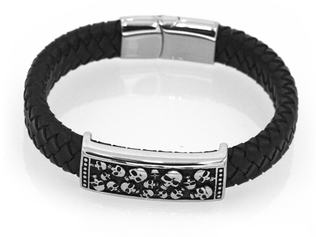 Lederarmband "Skull"