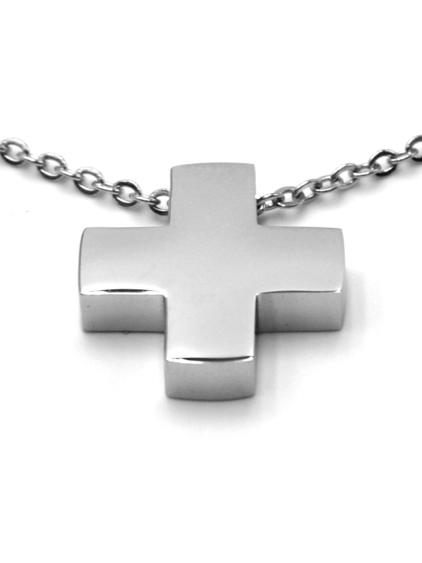 Edelstahlkette "Kreuz"