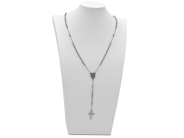 Edelstahl Rosenkranz "Kreuz"