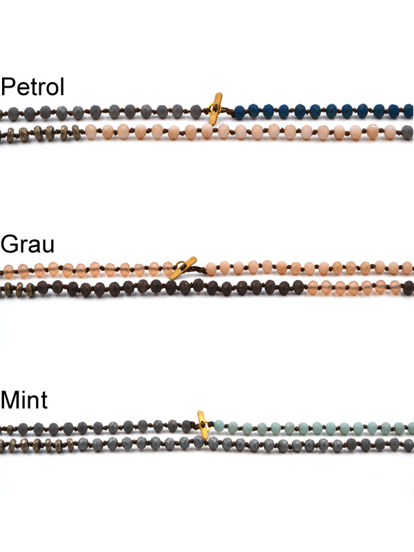 Kette mit Glassteinen