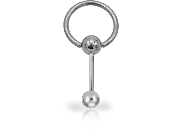 316L CIRCULAR BARBELL WITH MICRO BARBELL