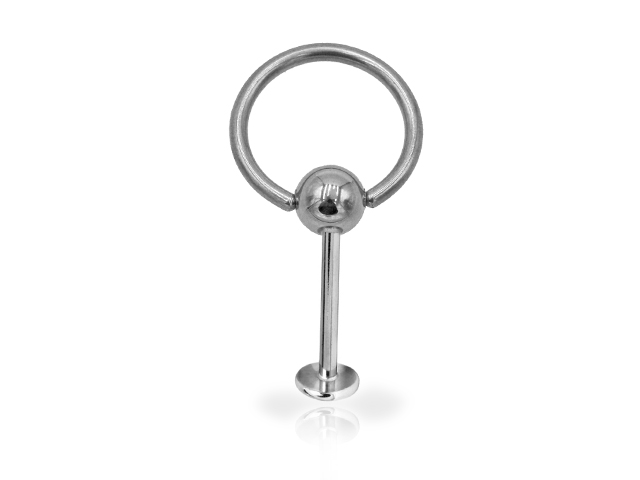 316L CIRCULAR BARBELL WITH MICRO LABRET