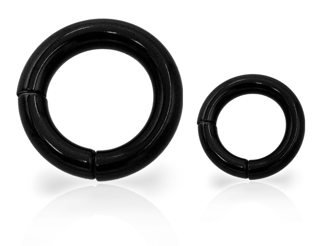 SS316L BLACK STEEL BIG HINGED SEGMENT RING