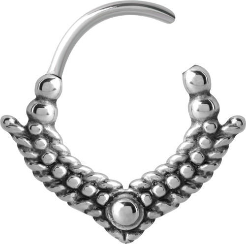 SS316L TWISTED WIRE ANCHOR SHAPE HINGED SEGMENT RINGS