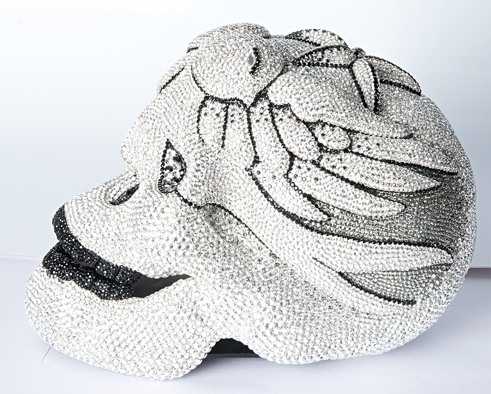 CRYSTAL SKULL SHOWPIECE (OLD SCHOOL/SWALLOW AND NORDIC STAR)