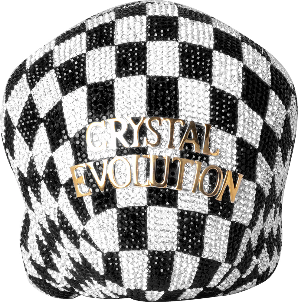 CRYSTAL SKULL SHOWPIECE (CHECKERS)