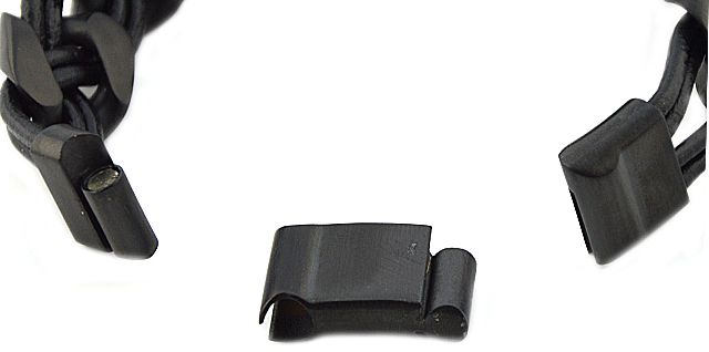 Edelstahlarmband "Thomas" mit Leder