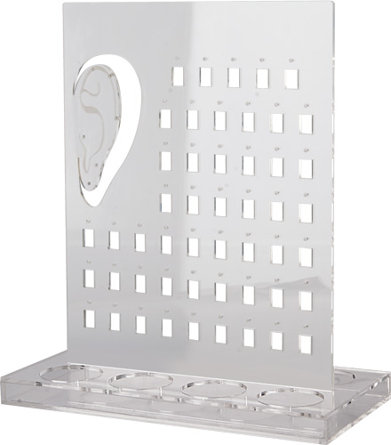 EMPTY ACRYLIC DISPLAY FOR HINGED RINGS (50PCS) W. 8 BOXES