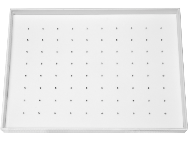 SMALL DISPLAY TRAY W. METAL CLIPS.